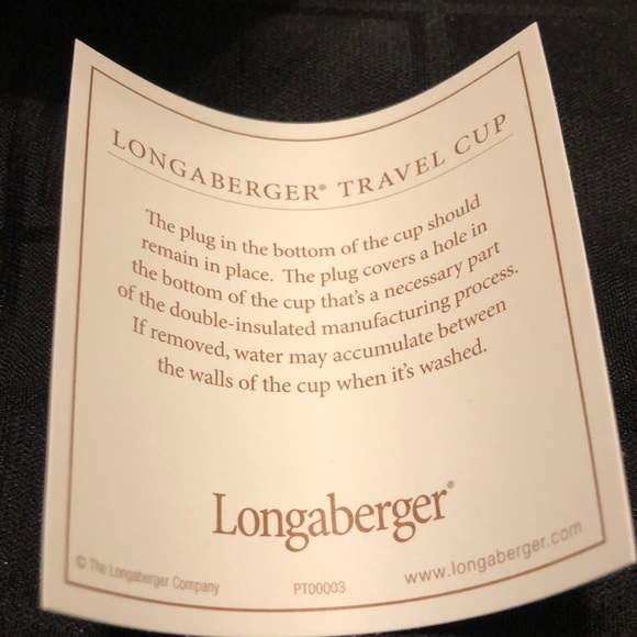 ⭐️LONGABERGER TRAVEL CUP⭐️ - Picture 6 of 12